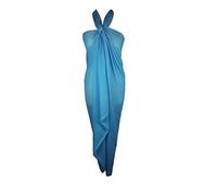 World of Shawls Plain Sarong, Coverup, Scarf, Big Size 110cm x 200cm (Turquoise)
