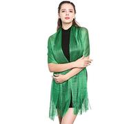 World of Shawls Scarfs and Wraps for Evening Dresses - Sheer Bridal Women's Scarves for Prom, Wedding, Party (Green)