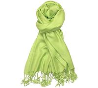 World of Shawls Super Soft Pashmina Shawl Scarf Wrap (Lime Green)