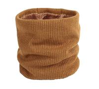 World of Shawls Unisex Men Women Knitted Fleece Neck Warmer Loop Snood Warm Soft and Comfortable (Bronze)