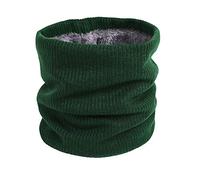 World of Shawls Unisex Men Women Knitted Fleece Neck Warmer Loop Snood Warm Soft and Comfortable (Teal Green)