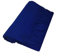 World of Shawls Winter Cashmere Feel Scarf Wrap Blanket Shawl Warm Soft Cozy - REDUCED TO CLEAR (Royal Blue)