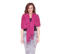 World of Shawls Women's Scarf Viscose Pashmina Scarves/Shawl Wrap (Cerise)