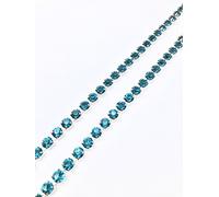 World of Sparkles 1 Meter 3A AAA Sparkling Crystal Rhinestones Diamante Diamonds Chain Trim Gem Sew Glue Stitch On for Arts & Craft, Tapestry DIY Jewellery Party Event Cake Decoration, SS28 6mm