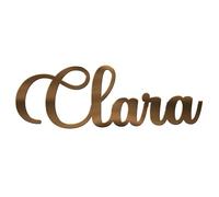 World of Sparkles | Clara Personalized Name & Word Celebration Cake Charm Acrylic 3mm Thick and Classy - 3" 4" 5" 6" (Bronze Mirror) 6inch