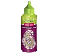 World of Sparkles Fevicryl Fabric Glue for Gems Acrylic Rhinestones Clothes Shoes Adhesive Bonds Machine Washable, 80ml - White