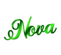 World of Sparkles | "Nova" Personalized Name & Word Celebration Cake Name Charm Acrylic 3mm Thick and Classy - 3" 4" 5" 6" (Turquoise) 3inch