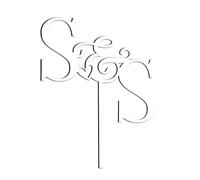 World of Sparkles | Personalised Wedding Initials Cake Topper & Cake Charm | Wedding Cake Decoration | Clear - 4"