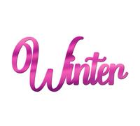 World of Sparkles | Personalized Christmas Celebration Party Charm Acrylic 3mm Thick and Classy - 4" 5" 6" (Pastel Baby Pink) 5inch