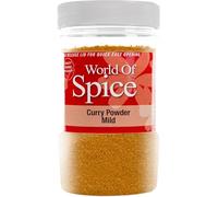 World of Spice Authentic Indian Curry Powder 400g Jar - Premium Mild Curry Powder, Mild Curry Powder Options - Gourmet Spices for Meat, Fish - Catering Spices for Curries