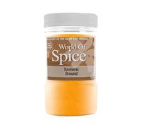 World of Spice Ground Turmeric Powder 400g Catering Size Jar - Premium 100% Natural, Golden Turmeric Spice Powder Seasoning for Cooking - Home Cooks, Professional Chefs & Commercial Kitchens