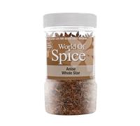 World of Spice Star Anise Whole 180g Catering Size Jar - Premium 100% Natural Aniseed Flavouring Seasoning for Cooking - Home Cooks, Professional Chefs & Commercial Kitchens