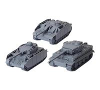 World of Tanks: German Tank Platoon Expansion - Panzer IV H, Tiger I, StuG III G - WOT Miniatures Game, War & Military, RPG Figures, Tabletop, WOT62