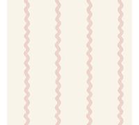 World of Wallpaper Do the Wiggle Stripe, Pink/Cream (50475)