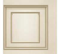 World of Wallpaper Forbidden Fruit 3D Panel, Metallic, Cream/Gold (39006)