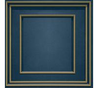 World Of Wallpaper Forbidden Fruit Panel Wallpaper - Navy Blue/Gold - Navy Blue/Gold - 10m x 53cm