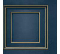 World Of Wallpaper Forbidden Fruit Panel Wallpaper Navy/gold 39007