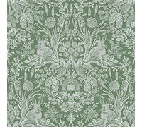 World of Wallpaper Harlen Woodland Damask, Matte, Green (50342)