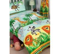 World Of Wallpaper Jungle-Tastic Single Duvet Cover And Pillowcase Set