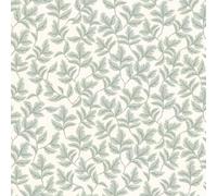 World of Wallpaper Leaf Trail Wall Paper Roll Sage Green Cream AF0043 Botanical Arts and Crafts Inspired Elegant Soft Matte Perfect for Living Rooms Bedrooms Lounges and DIY Wallcoverings