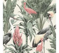 World Of Wallpaper Manu Tropical Birds Wallpaper Cream