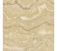 World of Wallpaper Mila Marble Textured Heavyweight Vinyl Wallpaper for Modern Elegant Bedrooms Feature Walls Living Rooms in Beige/Gold (WOW165)