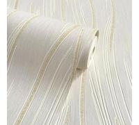 World of Wallpaper Shimmer Wave, Matte, Natural Beige/Gold (AF0024) Sample