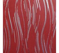 World of Wallpaper Shimmer Wave, Metallic Glitter, Red/Silver (J74610)