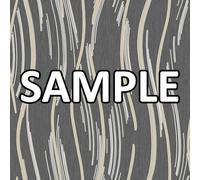 World of Wallpaper Shimmer Wave, Metallic Matte, Black/Gold (AF0023) Sample