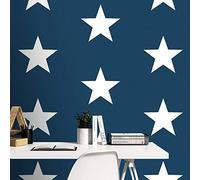 World of Wallpaper Star, Lightly Textured, Navy/White (AF0025)
