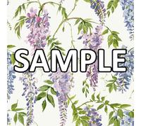 World of Wallpaper Wisteria Tree and Flowers Hand Painted Smooth Wallpaper Sample for Living Room, Bedroom, Hallways, Feature Walls - Lilac (203601) Sample