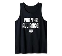 World of Warcraft for The Alliance! Logo Tank Top, Men, Black, XX-Large