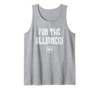 World of Warcraft for The Alliance! Logo Tank Top, Men, Heather Grey, Small