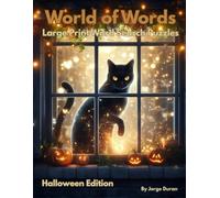 World of Words: Large Print Word Search Puzzles - Halloween