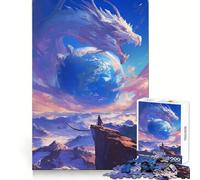 World on Palm Dragon Anime 1000-piece Jigsaw Puzzles Logical Skill Mindful Leisure Precise Join Thoughtful Gift (50x75cm)