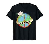 World Peace, Dove, Peace Sign Symbol, Earth, Globe T-Shirt