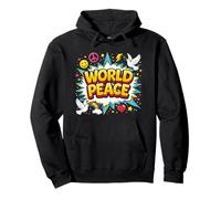 World Peace Fun Playful Global Unity Harmony Movement Pullover Hoodie