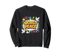 World Peace Fun Playful Global Unity Harmony Movement Sweatshirt