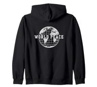 World Peace, Peace For all, Zip Hoodie
