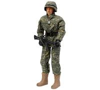 WORLD PEACEKEEPERS from Peterkin | 12" Airborne Infantryman Action Figure & Accessories | 1:6 Scale | Action Figures & Accessories | Ages 3+, Grey