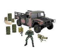 WORLD PEACEKEEPERS from Peterkin | 26cm Humvee Pick Up Truck with Military Figures and Accessories | 1:18 Scale | Action Figures & Accessories | Ages 3+
