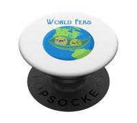 World Peas -Save The Earth, Peace, Animals, Environment Gift PopSockets Adhesive PopGrip