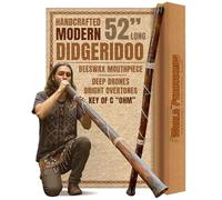 World Percussion USA Hand Crafted Modern Didgeridoo with Beeswax Mouthpiece - Loud!