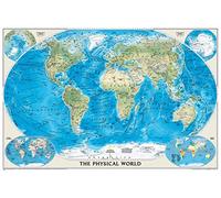 World Physical Map [Tubed] - Reference Map: Wall Maps World (National Geographic Reference Map)