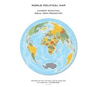 World Political Hexagons - Lambert Azimuthal Equal Area projection - centered on 15 East