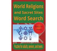 World Religions and Sacred Sites Word Search: Puzzles for adults, seniors, and teens