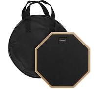 World Rhythm 10" Drum Practice Pad - 10 inch Single Sided Silent Drum Pad for Beginners with Carry Bag