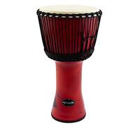 World Rhythm 11 Inch Rope-Tuned Djembe Drum - Red