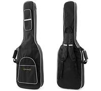 World Rhythm Bass Guitar Gig Bag with Handle, Back Straps and 18mm of Padding - Soft Padded Carry Case Suitable for Bass Guitar - Perfect for Travelling to Gigs or Band Practice, WR-111