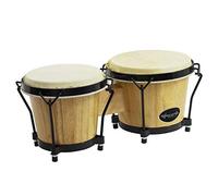 World Rhythm BON7 6” & 7” Beginners Oak Bongo Drums - Natural Finish Bongos